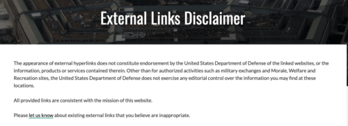 Disclaimer